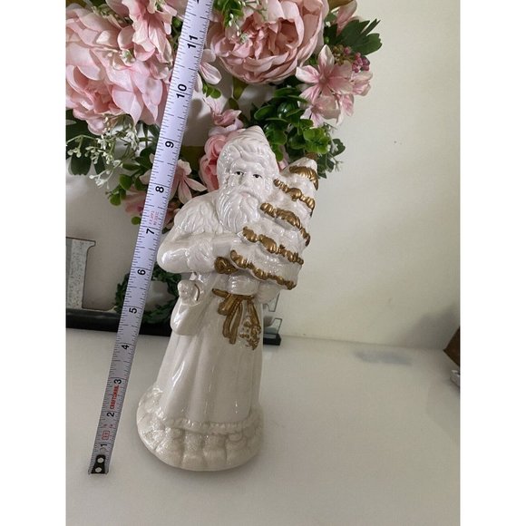 Cracker Barrel Santa Musical‎ Fine Pearlized Porcelain  Figurine O Tannenbaum - Picture 10 of 16